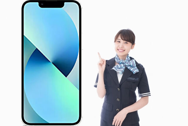 iPhoneminiのディスプレイ