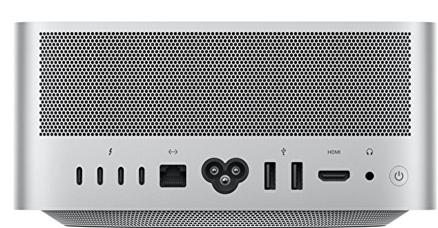 Mac Studioの裏面