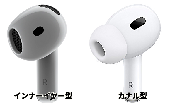 インナーイヤー型とカナル型