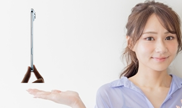 ごく薄のスマートフォン